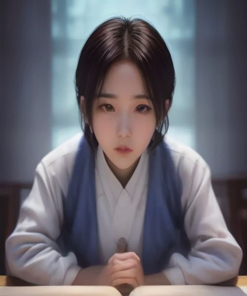 同人志售卖会现场，一排排展台上摆满了精美的同人漫画本与周边商品，读者在摊位前认真翻阅，灯光明亮而充满活力